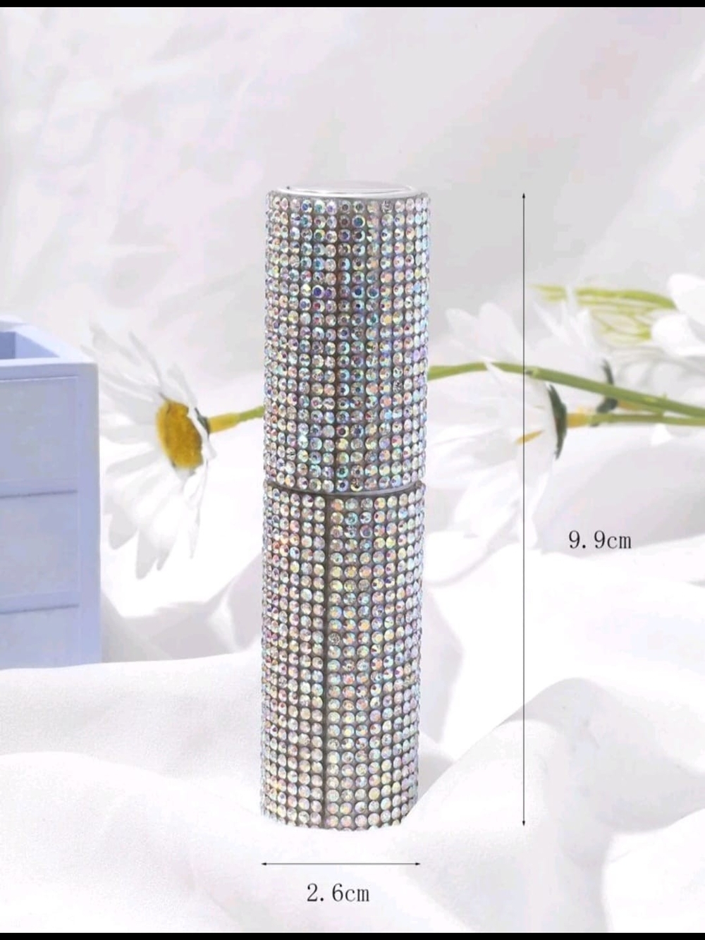 Crystal Rhinestone Perfume Atomizer - Picture 2 of 5